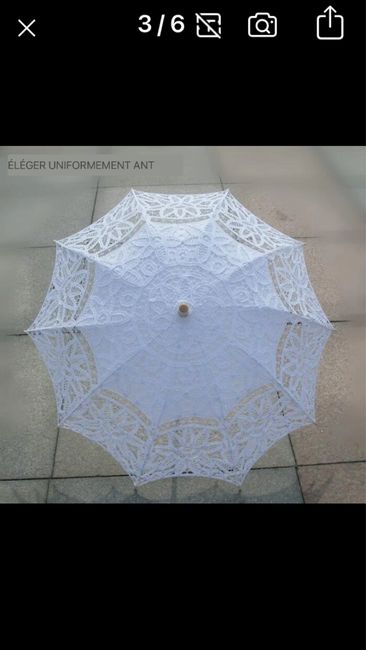 Ombrelles photos de mariage - 1