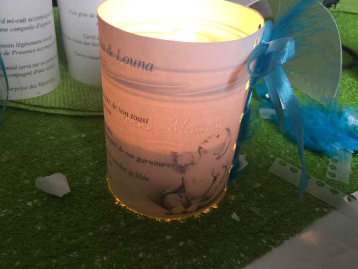 Mon menu sur les tables - 1