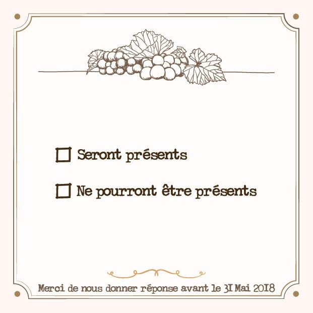 Faire part + carton réponse  1