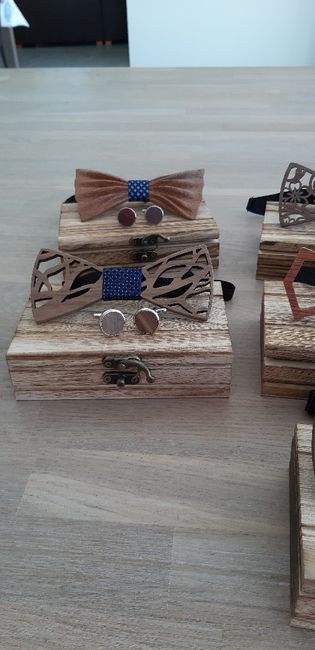 Nœuds papillons en bois. - 3