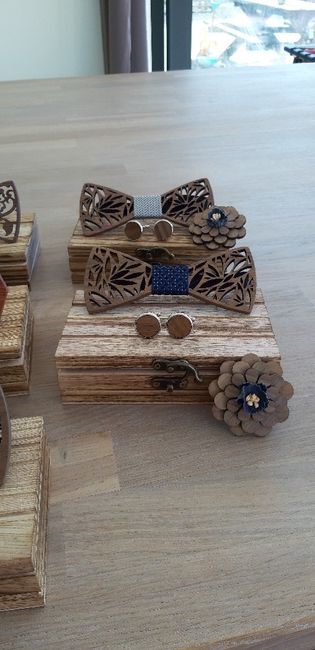 Nœuds papillons en bois. - 4