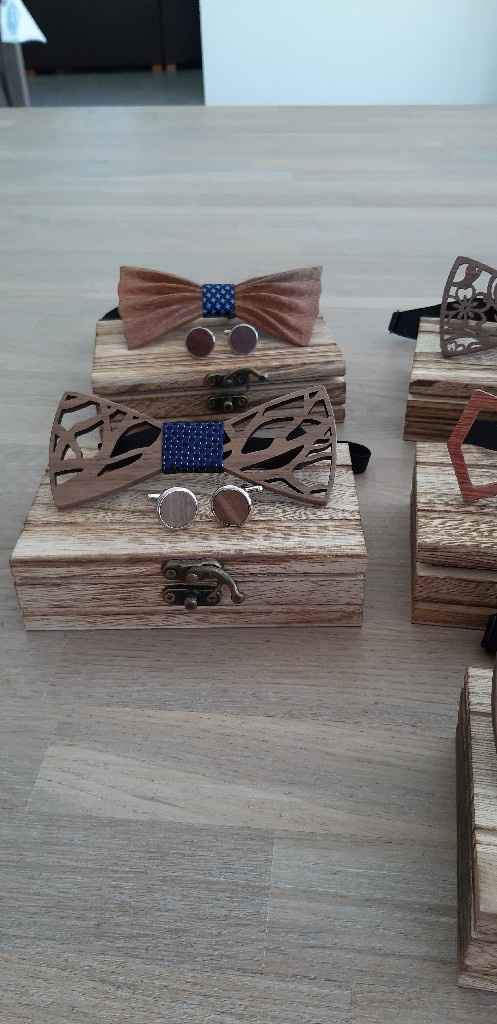 Nœuds papillons en bois. - 3