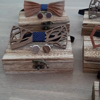 Nœuds papillons en bois. - 3