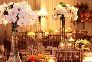 les fleur du centre de table 