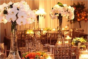 les fleur du centre de table 