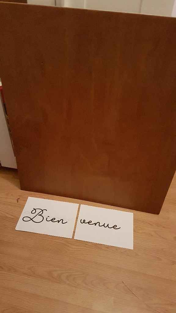 Diy panneau de bienvenue - 2