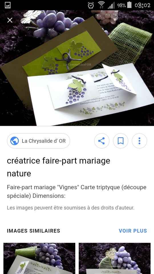 Faire part thème vin - 1