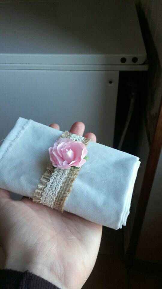 Rond de serviette et suspension florale - 2