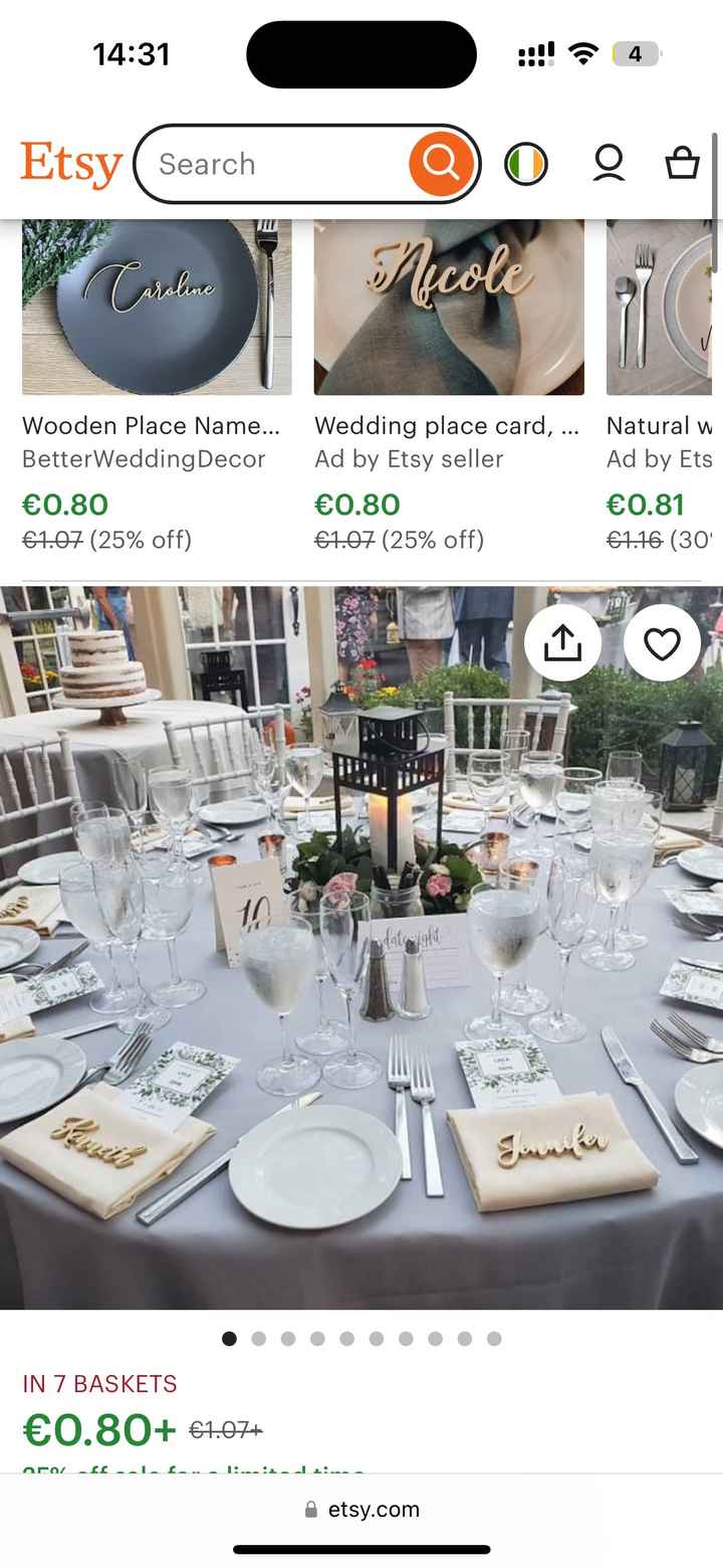 Marque table/menu - 1