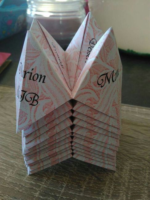 Menu cocotte en papier - 2