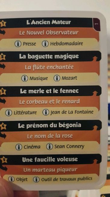 Jeux de table - 1