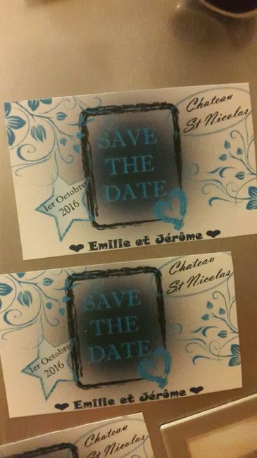 Aucune idée de save the date magnet... montrez moi les vôtre !!!!! help help - 1
