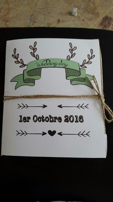 Que pensez vous de ma pochette faire part - 1