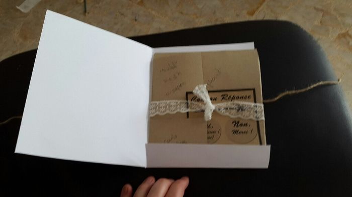 Que pensez vous de ma pochette faire part - 2