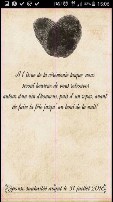 Que pensez vous de ma pochette faire part - 5