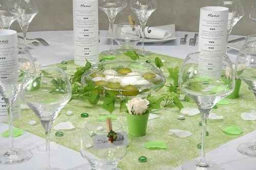 Thème nature blanc et vert anis - 5