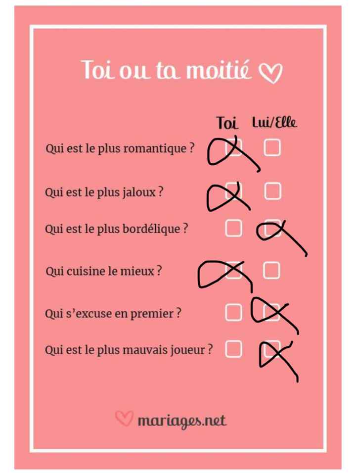 Toi ou ta moitié ? 💕 - 1