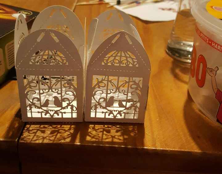 Montage des boîtes à dragées - 1