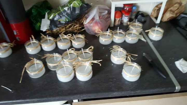 Bougies fait maison - 1