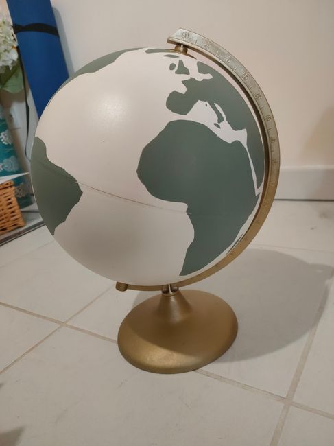 Urne diy - globe 2