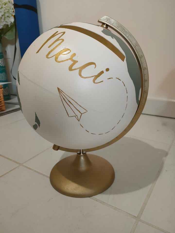 Urne diy - globe - 1