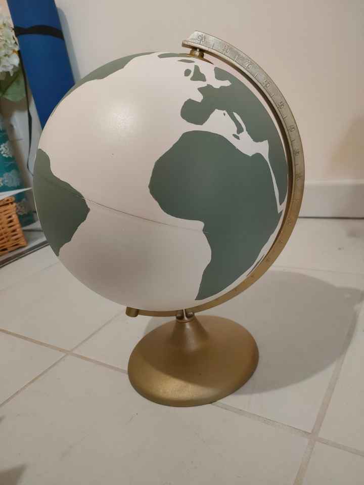 Urne diy - globe - 2