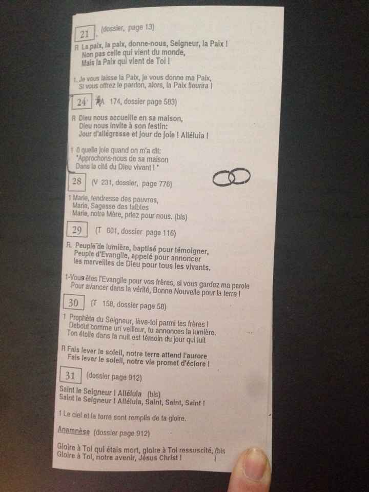 Pour les chants à l'église ? - 4