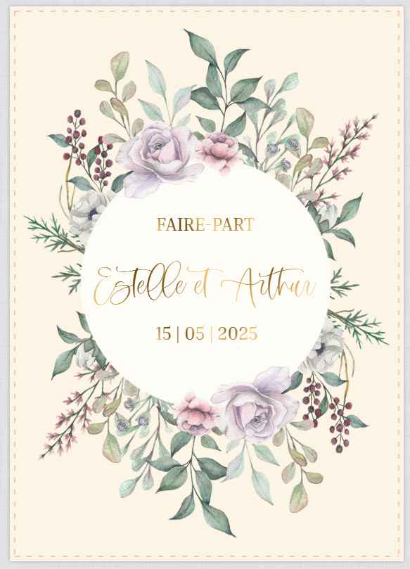 Publie ce modèle de faire-part et dis-nous quelle taille tu as du utiliser ! 😏💌 - 1