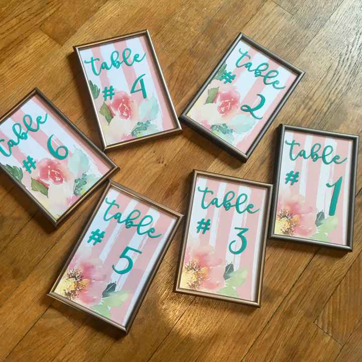 Déco numéros de table - 3