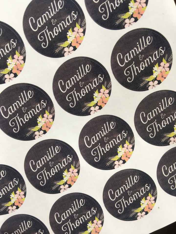  étiquettes autocollantes - 1