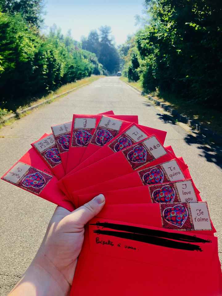 Réception de nos faire part et un envoi massif d’amour ^^ - 2