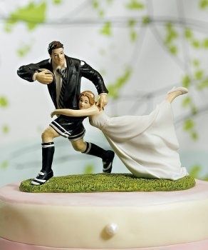 Mariage rugby figurine