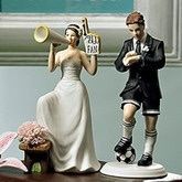 Mariage theme football figurine