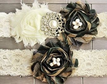 Mariage theme militaire jarretiere