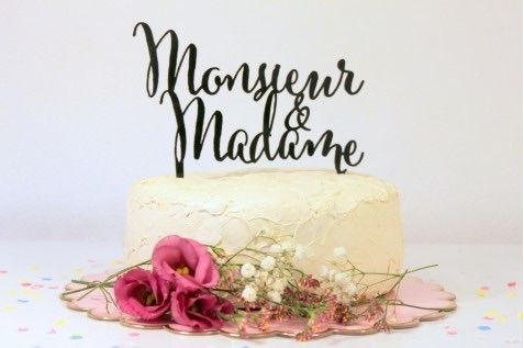 04-cake topper Mr&Mme