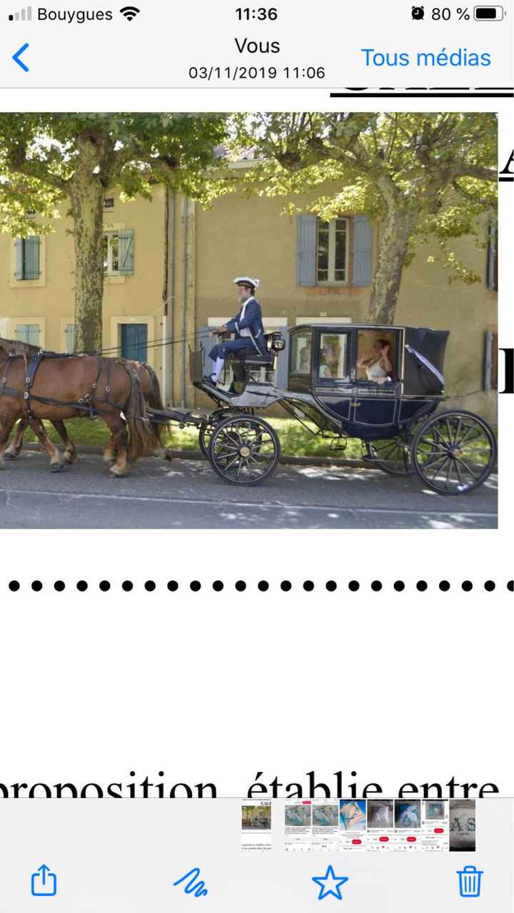 Duel : calèche ou voiture pour l'arrivée des mariés ? - 1