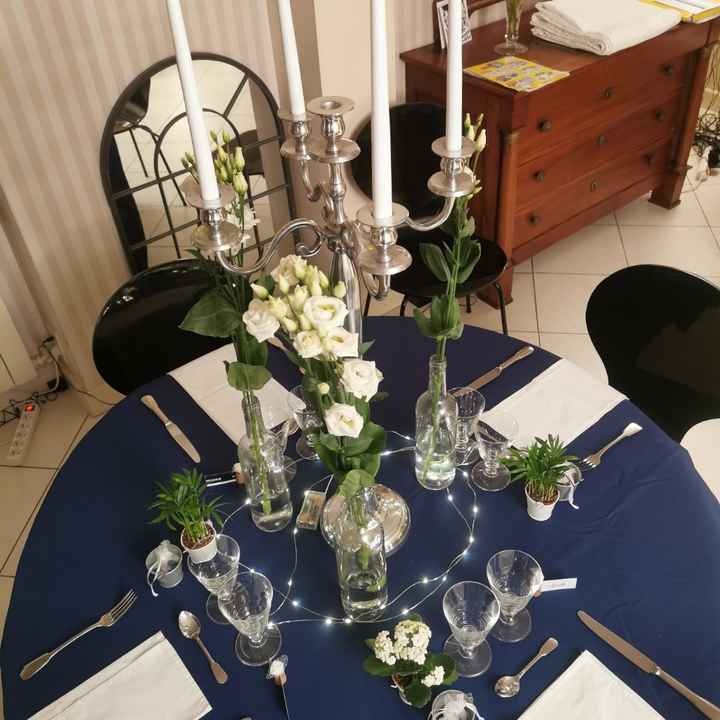Mariage blanc et bleu roi - 2