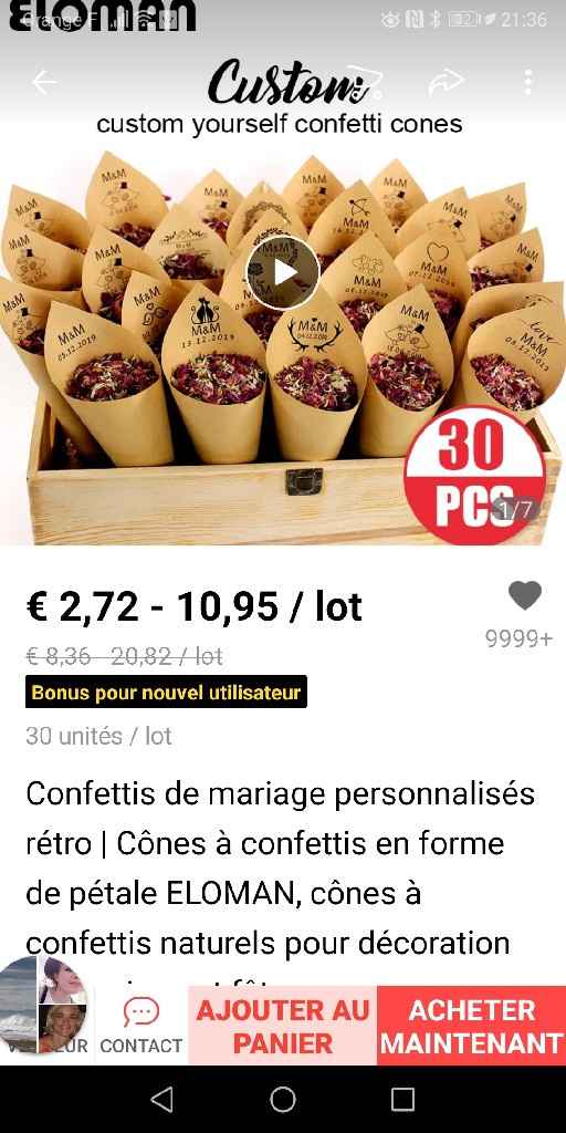 Confettis en pétales - 1