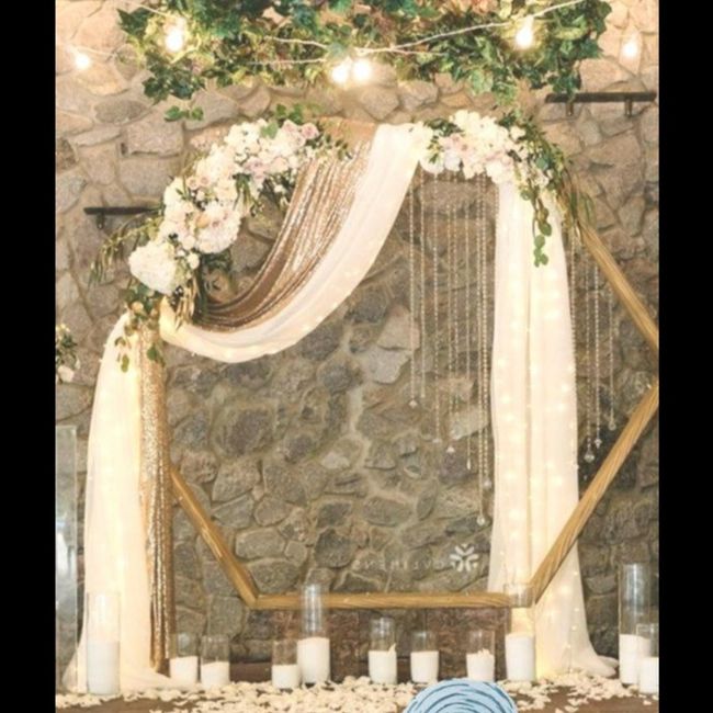 Grande arche de cérémonie OR 2 mètres - decoration mariage pas cher -  Badaboum