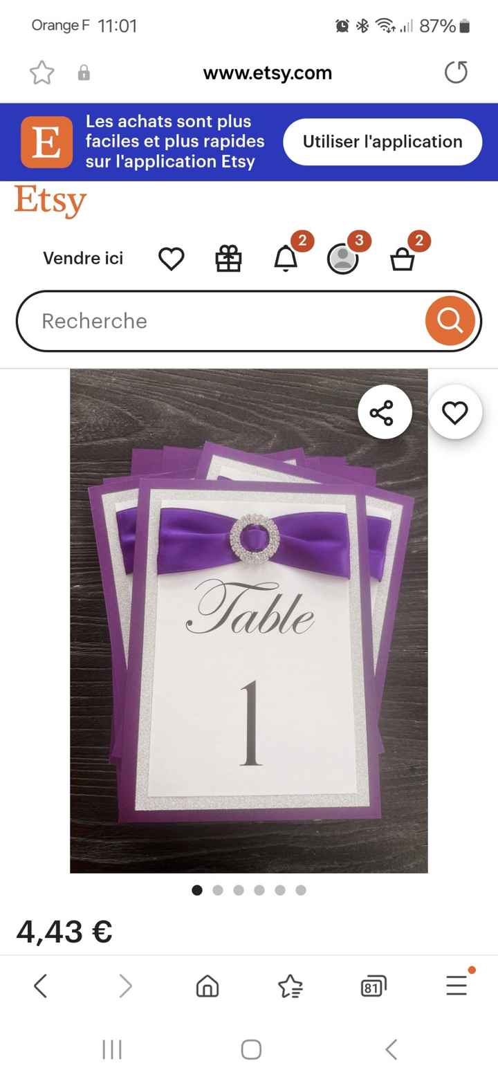 Numero de table - 1