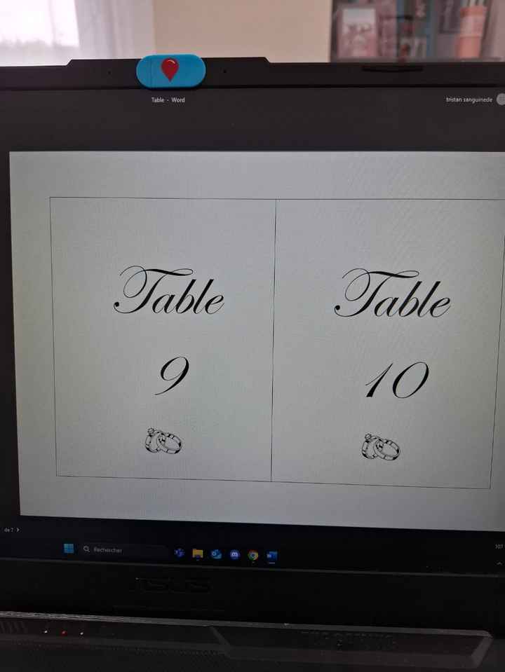Numéro de table - 2