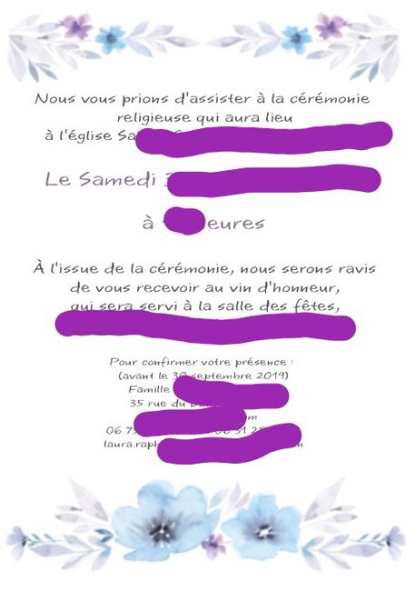 2Eme test invitations... - 2