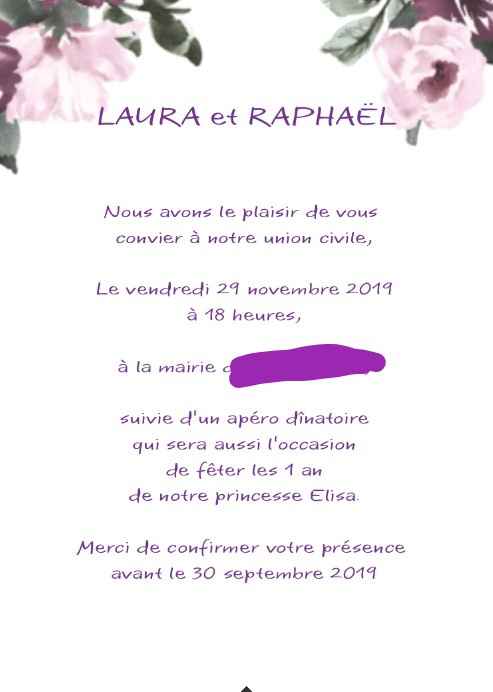 Faire-parts en projet - 1