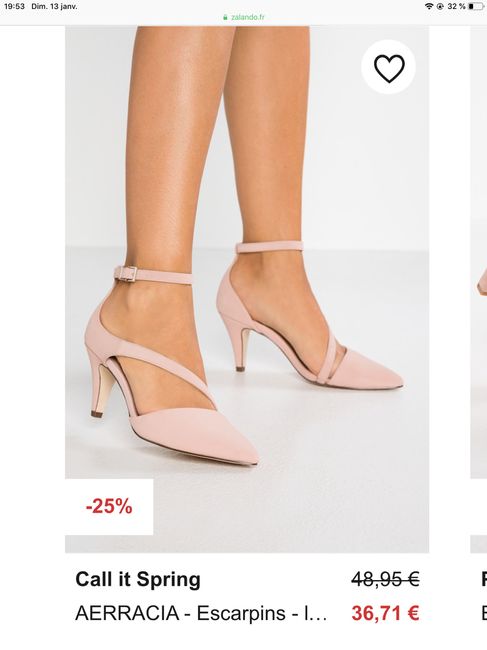 chaussures rose poudré san marina