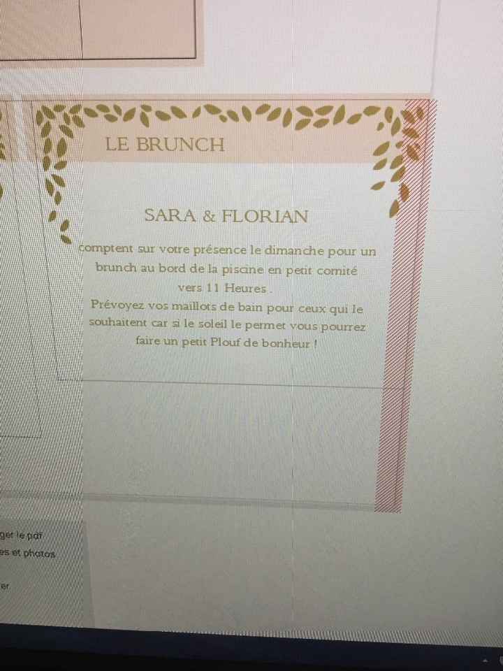 Carte le brunch 