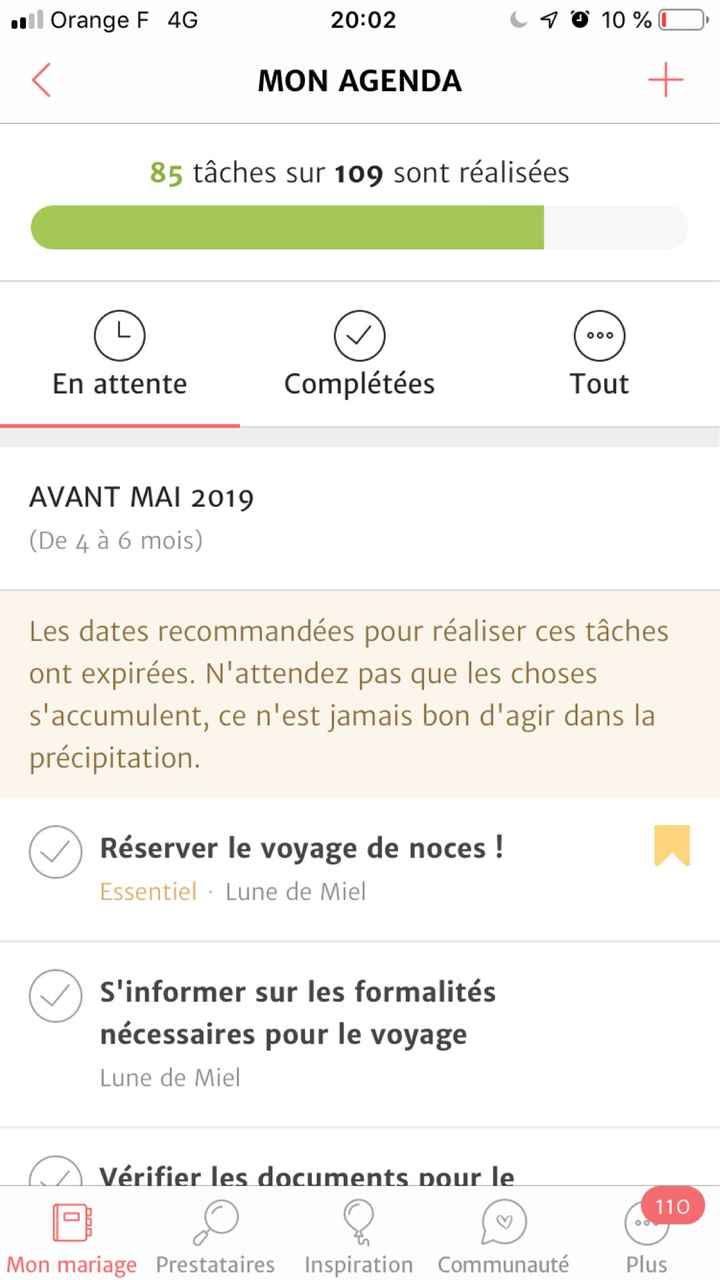 Liste des choses à faire - 1