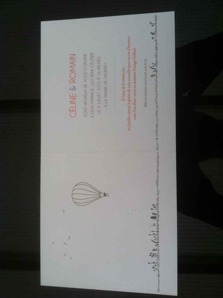 Faire part champêtre 