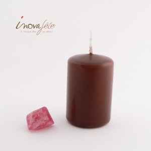 Bougie marron 60mm - 1