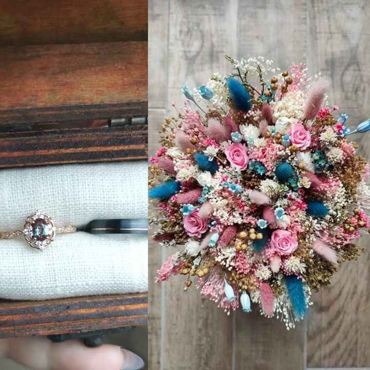 Décorations, lieux, tenue, pastel, fleurs séchées, le seigneur des anneaux. Visuel global de notre m