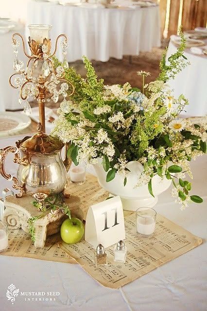centres de tables musicaux